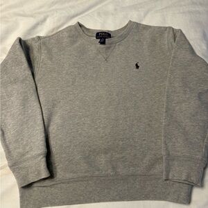 Polo by Ralph Lauren Light Gray Crewneck Sweatshirt youth M (10-12)